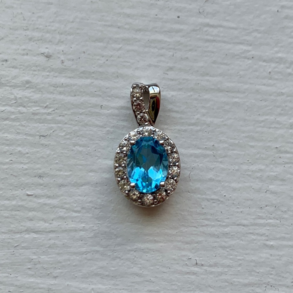 Blue Topaz Pendant